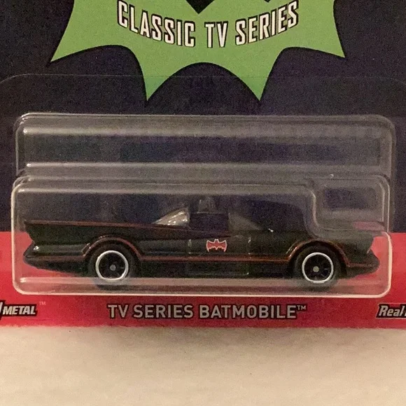 Batmobile ~ Batman Classic TV Series ~ Hot Wheels Premium ~ Real Riders w/case - Picture 2 of 12